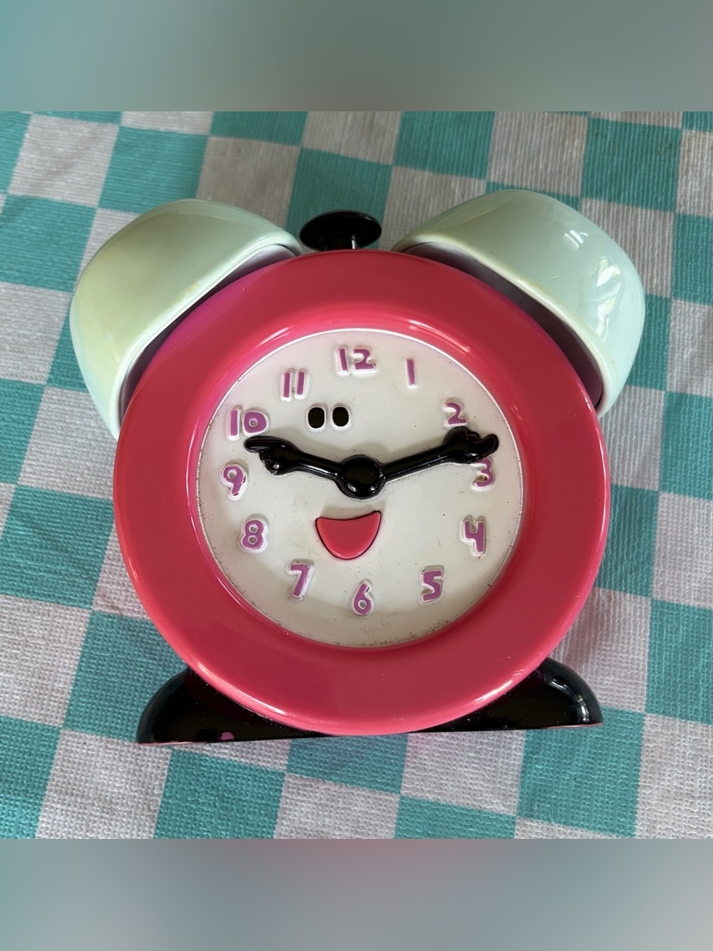 Blues Clues Tickety Tock Clock Talking Singing Pink Tyco 1999 Vintage Works